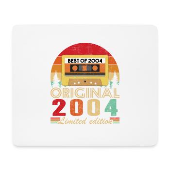Original 2004 20e Anniversaire Cadeau Vintage - Tapis de souris (format paysage) - blanc - Devant