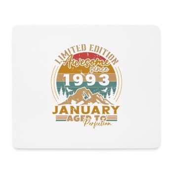 Januar 1993 Vintage-Geburtstags-Retro-Geschenk - Mousepad (Querformat) - Weiß - Vorne