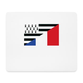 Brittany Flag Breton gift France - Mouse Pad (horizontal) - white - Front