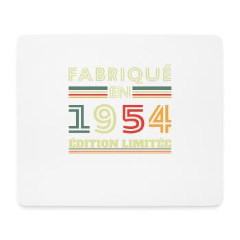 Fabriqué En 1954 Édition Limitée - Tapis de souris (format paysage) - blanc - Devant