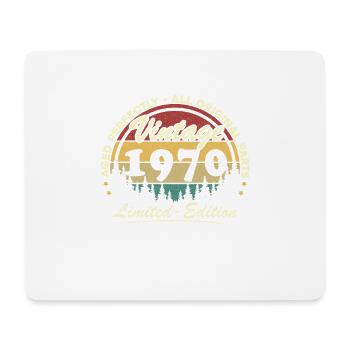 1970 Vintage Retro Cadeau D'anniversaire - Tapis de souris (format paysage) - blanc - Devant