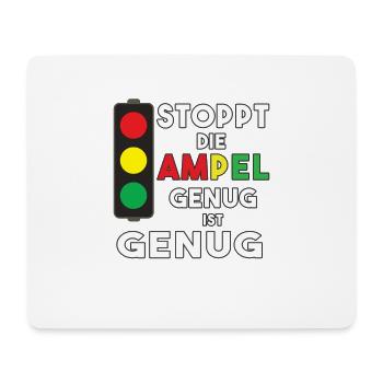 Stop the traffic lights - enough is enough - Mouse Pad (horizontal) - white - Front