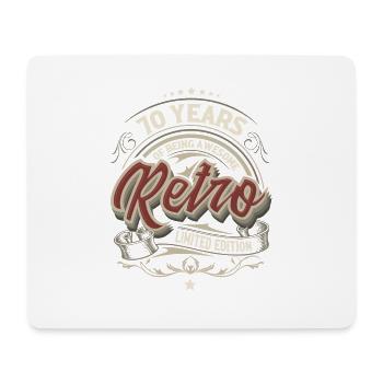 70 Year Anniversary Gift Vintage Special - Mouse Pad (horizontal) - white - Front