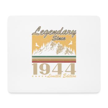 Légendaire depuis 1944 Vintage cadeau d’anniversaire - Tapis de souris (format paysage) - blanc - Devant