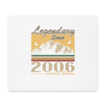 Legendary Since 2006 Vintage Birthday Gift - Mouse Pad (horizontal) - white - Front
