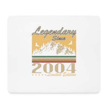 Légendaire depuis 2004 Vintage cadeau d’anniversaire - Tapis de souris (format paysage) - blanc - Devant