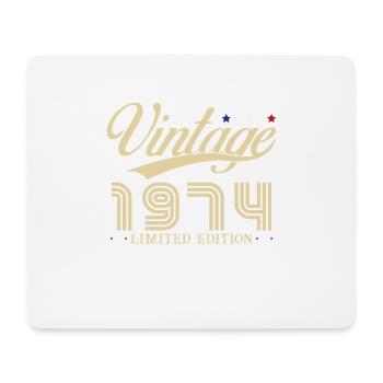 Cadeau d’anniversaire Vintage original 1974 - Tapis de souris (format paysage) - blanc - Devant