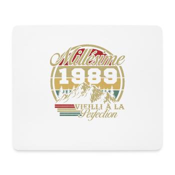 Jahrgang 1989, Jahrgang 1989 Geburtstagsgeschenk - Mousepad (Querformat) - Weiß - Vorne