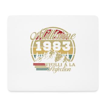 Jahrgang 1983, Jahrgang 1983 Geburtstagsgeschenk - Mousepad (Querformat) - Weiß - Vorne