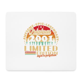Original 2001 Limited Edition Vintage Birthday - Mouse Pad (horizontal) - white - Front