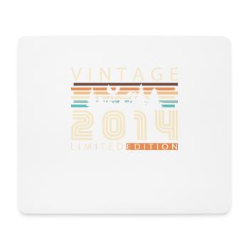 2014 Vintage Retro Geburtstagsgeschenk - Mousepad (Querformat) - Weiß - Vorne
