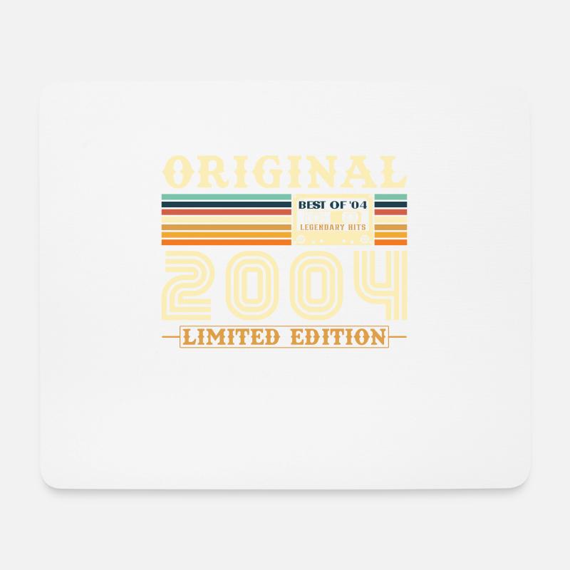 Original 2004 Jahrgang Geburtstag Geschenk - Mousepad (Querformat) - Weiß