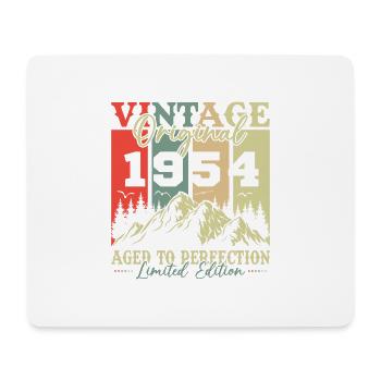 Original 1954 Vintage Geburtstag Retro - Mousepad (Querformat) - Weiß - Vorne