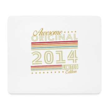 2014 Vintage Retro Geburtstagsgeschenk - Mousepad (Querformat) - Weiß - Vorne