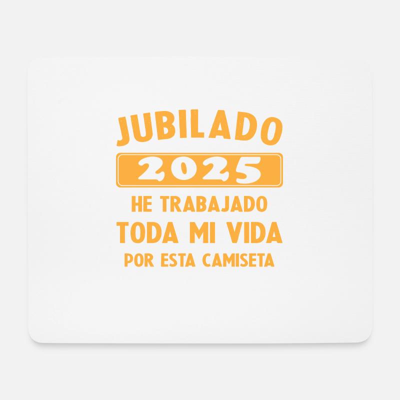Im Jahr 2025 im Ruhestand / Im Ruhestand 2025 Geschenk Humor - Mousepad (Querformat) - Weiß