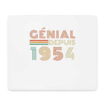 Fantastisch seit 1954 Retro Geburtstagsgeschenk - Mousepad (Querformat) - Weiß - Vorne