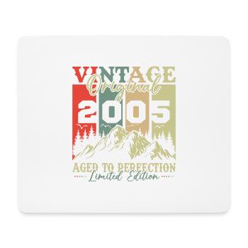 2005 Vintage Retro Birthday Gift - Mouse Pad (horizontal) - white - Front