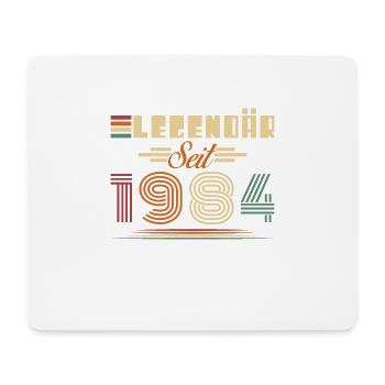 Legendary Since 1984 Vintage Birthday Gift - Mouse Pad (horizontal) - white - Front