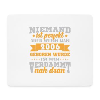 2006 Jahrgang Retro Geburtstags Geschenk - Mousepad (Querformat) - Weiß - Vorne
