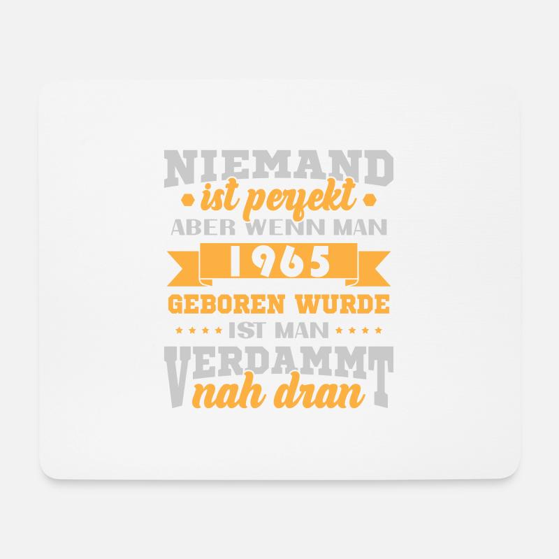 1965 Jahrgang Retro Geburtstags Geschenk - Mousepad (Querformat) - Weiß