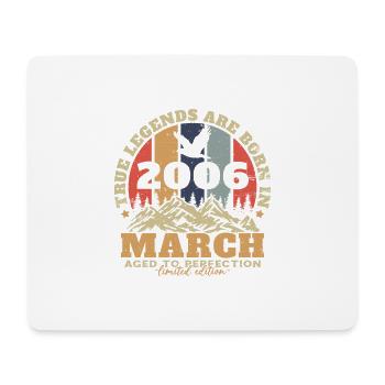Original Mars 2006 Vintage Anniversaire 2006 - Tapis de souris (format paysage) - blanc - Devant