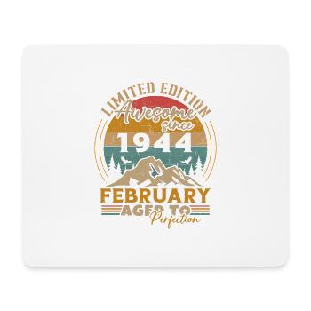 February 1944 Vintage Birthday 1944 Gift - Mouse Pad (horizontal) - white - Front