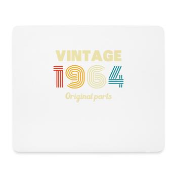 Vintage 1964 Retro Vintage Birthday Gift - Mouse Pad (horizontal) - white - Front