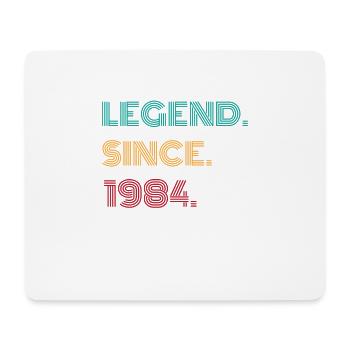 Legende seit 1984 Vinatge 1984 Geburtstagsgeschenk - Mousepad (Querformat) - Weiß - Vorne