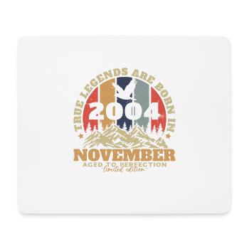 November 2004 Vintage-Geburtstagsgeschenk - Mousepad (Querformat) - Weiß - Vorne
