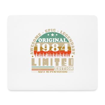 Vinatge 1984 Birthday Gift - Mouse Pad (horizontal) - white - Front