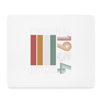 Ce design vintage du 70e anniversaire dans un style rétro - Tapis de souris (format paysage) - blanc - Devant