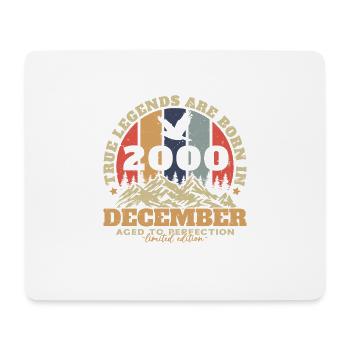 December 2000 Vintage Retro Birthday Gift - Mouse Pad (horizontal) - white - Front