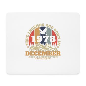 Décembre 1978 Vintage Retro Cadeau D'anniversaire - Tapis de souris (format paysage) - blanc - Devant