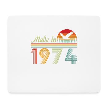 1974 Vintage Retro Geburtstagsgeschenk - Mousepad (Querformat) - Weiß - Vorne