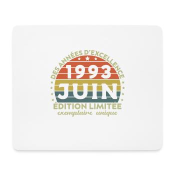 Anniversary vintage made in June 1993 - Mouse Pad (horizontal) - white - Front