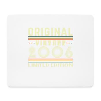 18 Jahre 2006 Vintage Retro Geburtstagsgeschenk - Mousepad (Querformat) - Weiß - Vorne