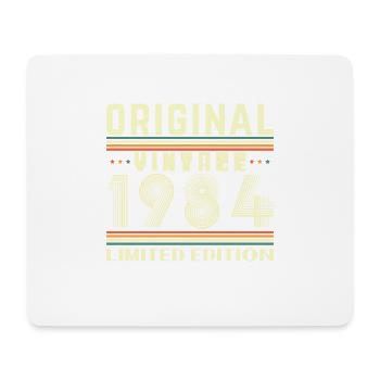 40 Years 1984 Vintage Retro Birthday Gift - Mouse Pad (horizontal) - white - Front