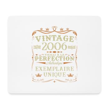 18 Year Old 2006 Vintage Retro Birthday Gift - Mouse Pad (horizontal) - white - Front