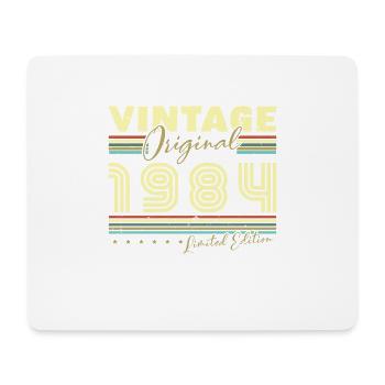 Vintage 1984 Rétro Cadeau D'anniversaire 1984 - Tapis de souris (format paysage) - blanc - Devant