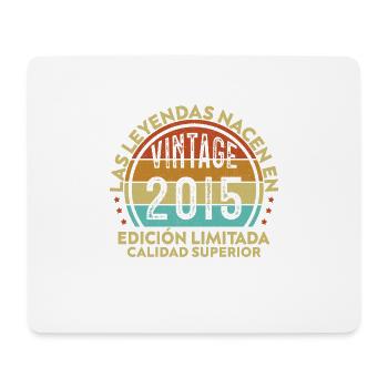 Cadeau d’anniversaire rétro vintage 2015 - Tapis de souris (format paysage) - blanc - Devant