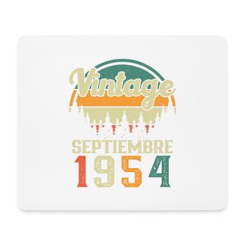 September 1954 Retro Vintage Geburtstagsgeschenk - Mousepad (Querformat) - Weiß - Vorne