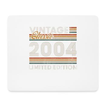 2004 Vintage Retro Geburtstagsgeschenk - Mousepad (Querformat) - Weiß - Vorne