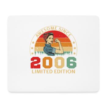 2006 Women's Birthday Limited Edition Vintage - Mousepad (Querformat) - Weiß - Vorne