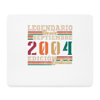 Legendär seit 2004 September - Mousepad (Querformat) - Weiß - Vorne