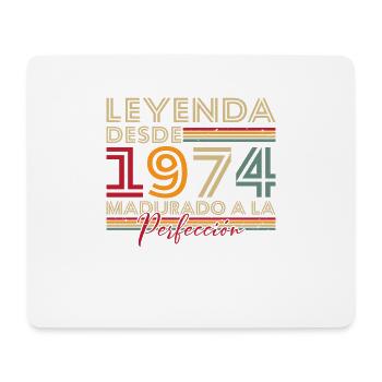 Legende seit 1974 Geburtstagsgeschenk - Mousepad (Querformat) - Weiß - Vorne