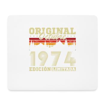 October 1974 Vinatge 1974 Birthday Gift - Mouse Pad (horizontal) - white - Front