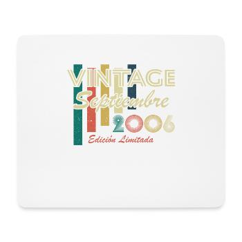 September 2006 Retro Vintage Geburtstagsgeschenk - Mousepad (Querformat) - Weiß - Vorne