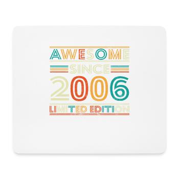 Beeindruckend seit 2006 - Mousepad (Querformat) - Weiß - Vorne