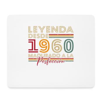 Legende seit 1960 Geburtstagsgeschenk - Mousepad (Querformat) - Weiß - Vorne