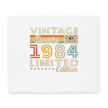 1984 Vintage Retro Geburtstagsgeschenk - Mousepad (Querformat) - Weiß - Vorne